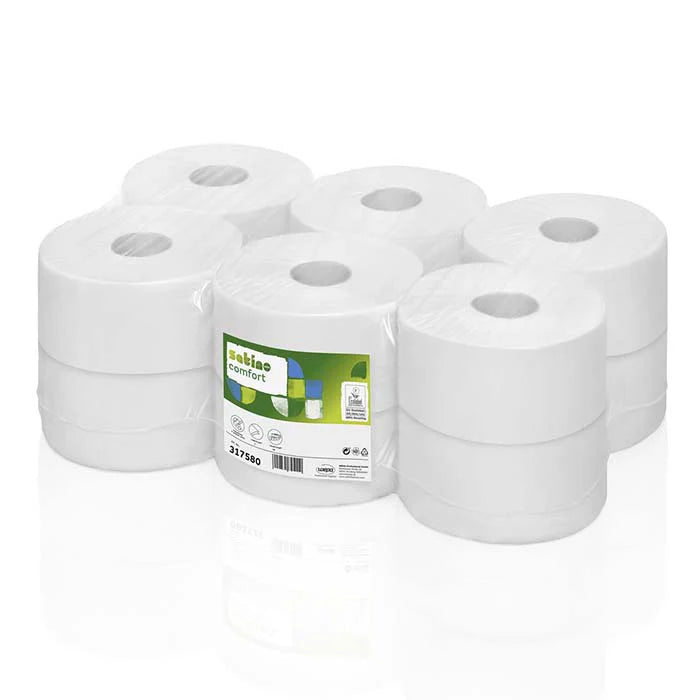 Satino Comfort Centre-Pull Toilet Rolls – 12 Rolls